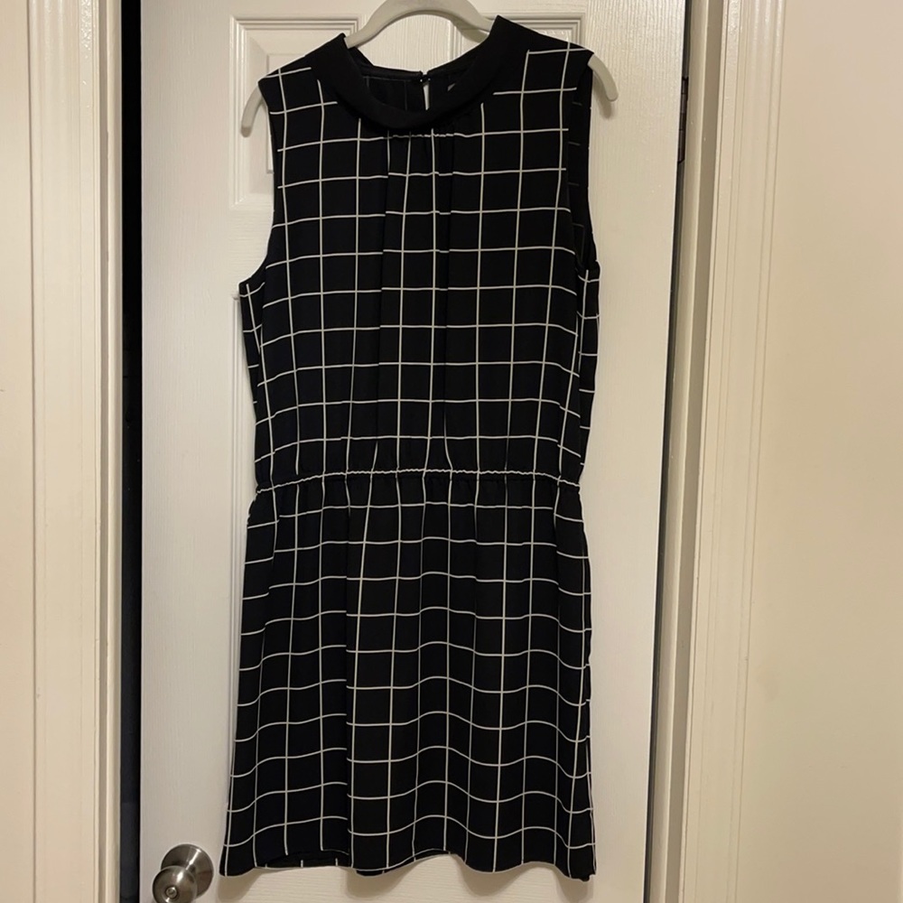 Vince Camuto windowpane dress
